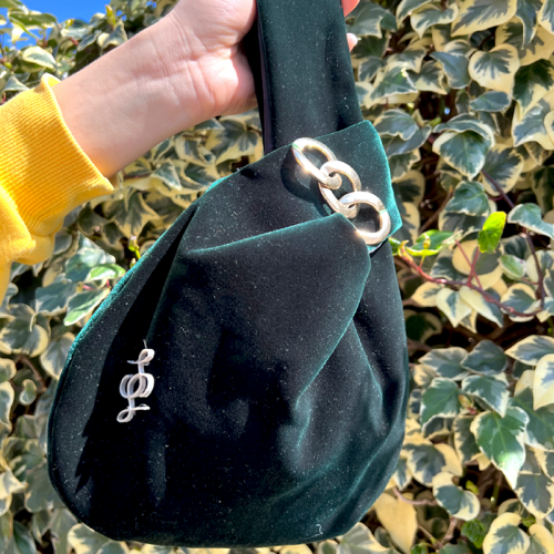 Nodo velluto verde luce